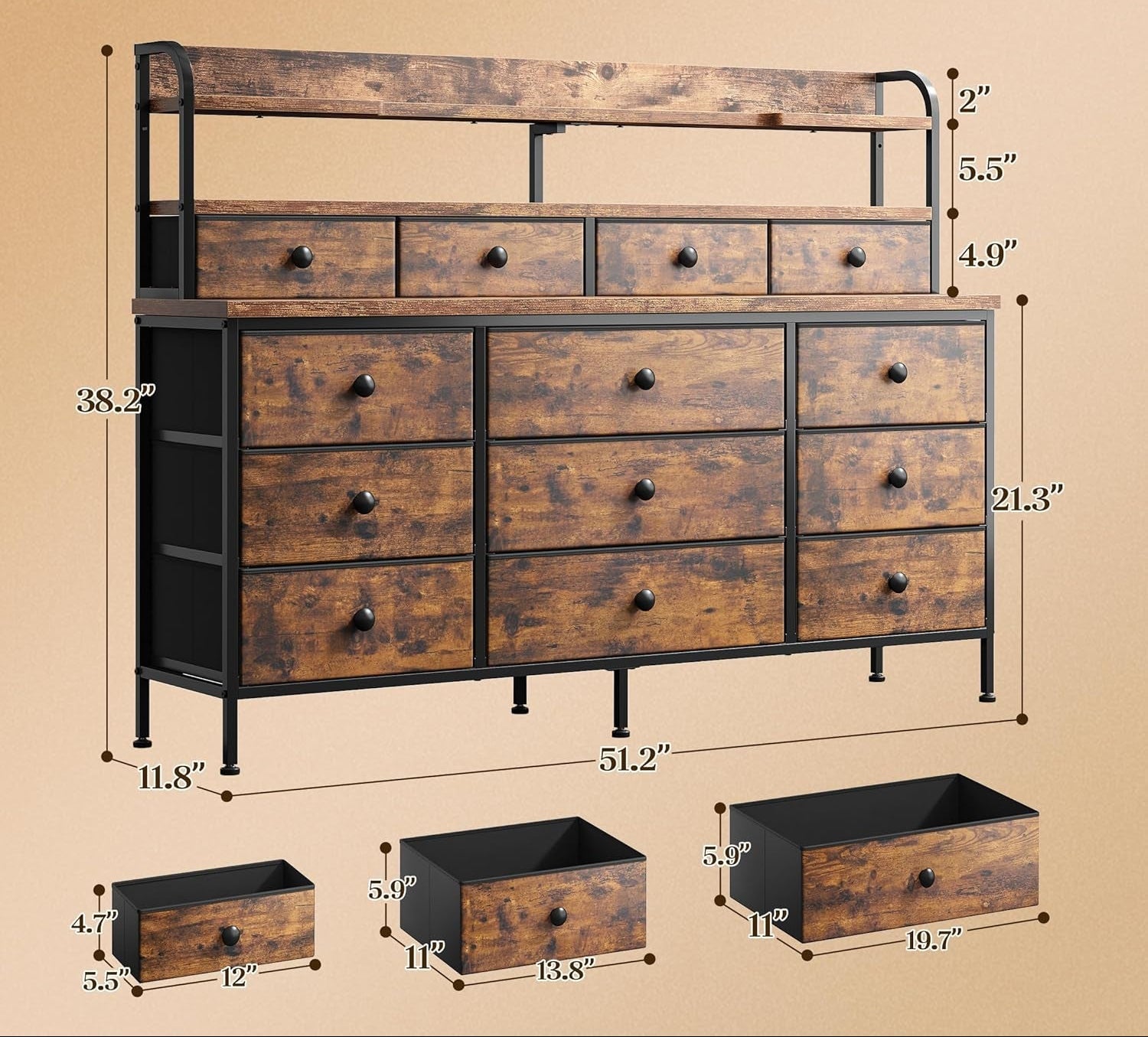 Dresser For Bedroom - HavenCraft