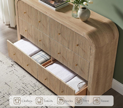 Dresser With Six Drawers - HavenCraft