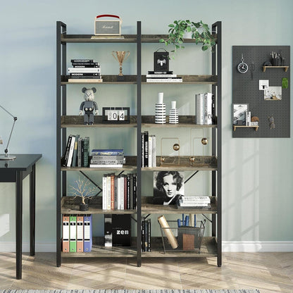 Industrial style Shelf Bookcase - HavenCraft
