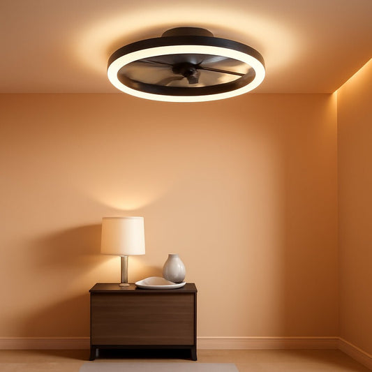 Low Profile Ceiling Fan With Remote - HavenCraft
