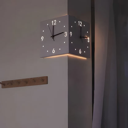 Modern Corner Wall Clock - HavenCraft