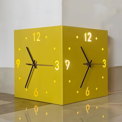 Modern Corner Wall Clock - HavenCraft