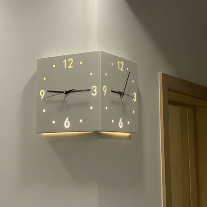 Modern Corner Wall Clock - HavenCraft