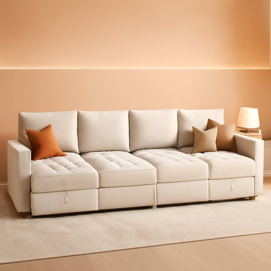 Modular Sleeper Sectional Couch With Storage - HavenCraft
